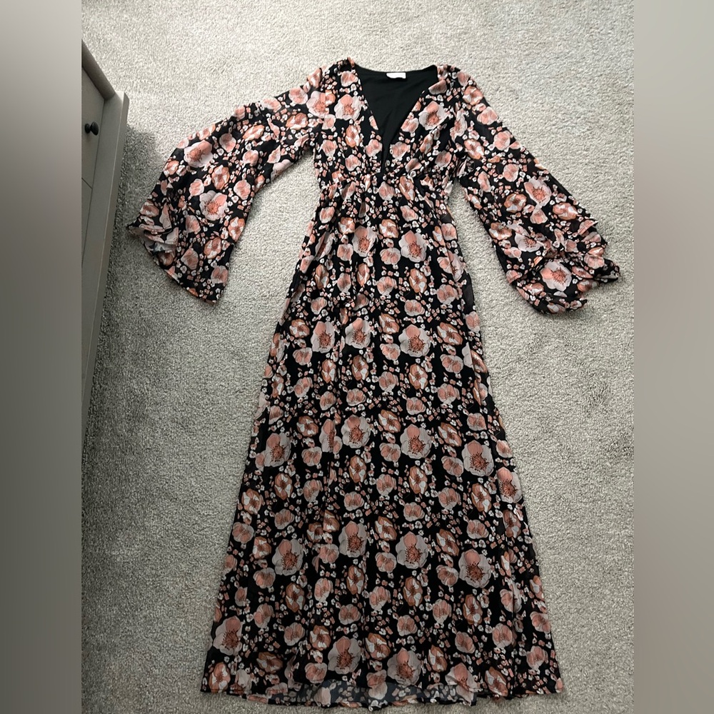 Pink Lily floral maxi dress